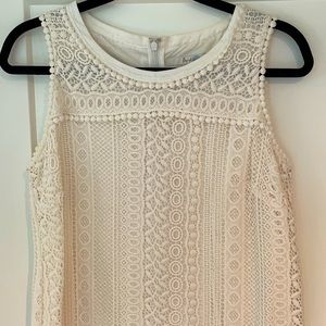 Beautiful 100% cotton lace Boden midi dress